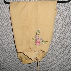 Embroidered Pull on Summer Capri Cropped Pants plus size 20 NWT